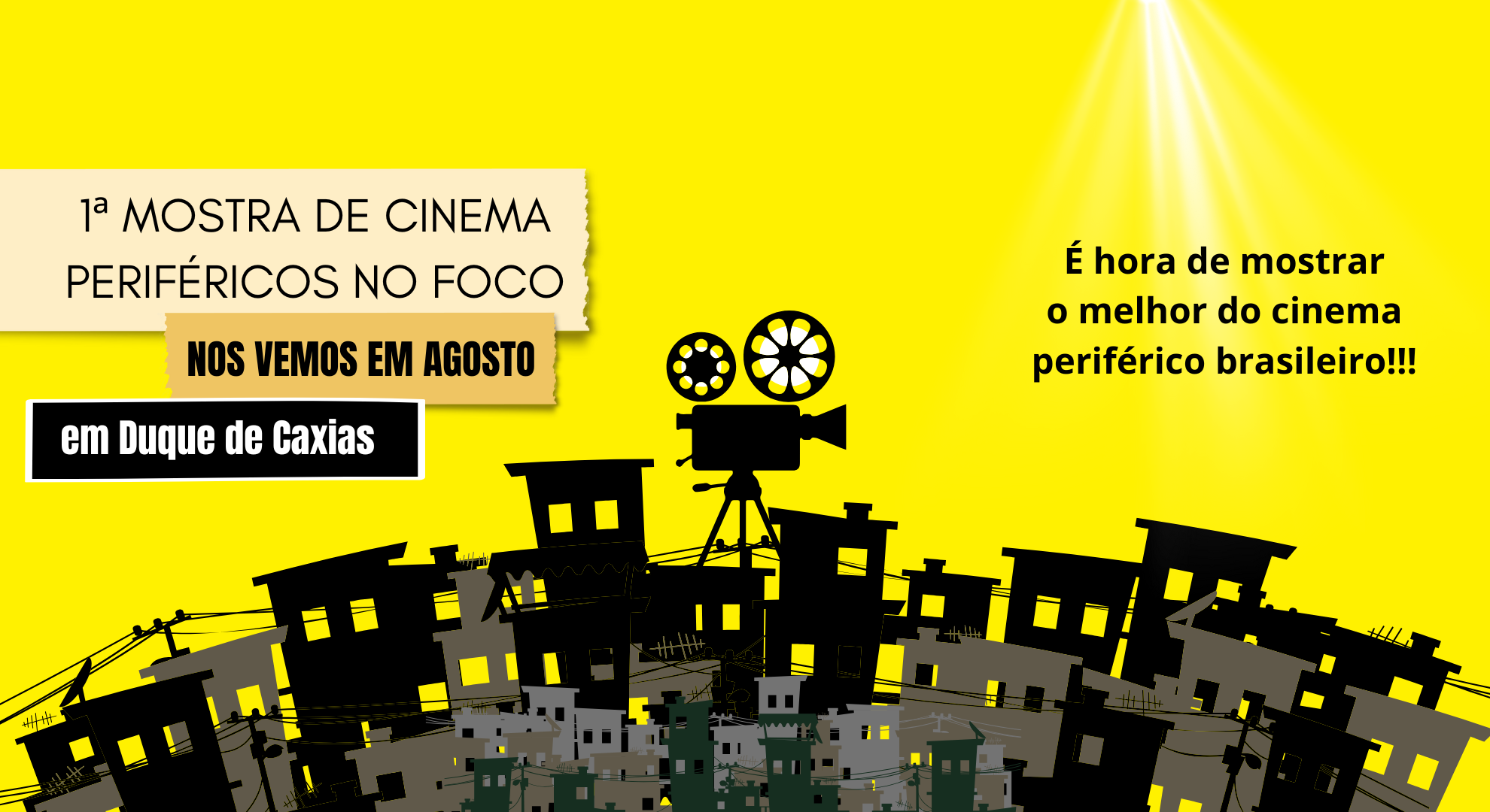 Mostra de Cinema Periféricos no Foco acontecerá nos dias 2 e 3 de agosto, celebrando o cinema e a periferia